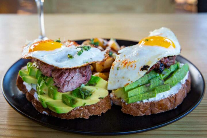 Open Face Avocado Sandwich